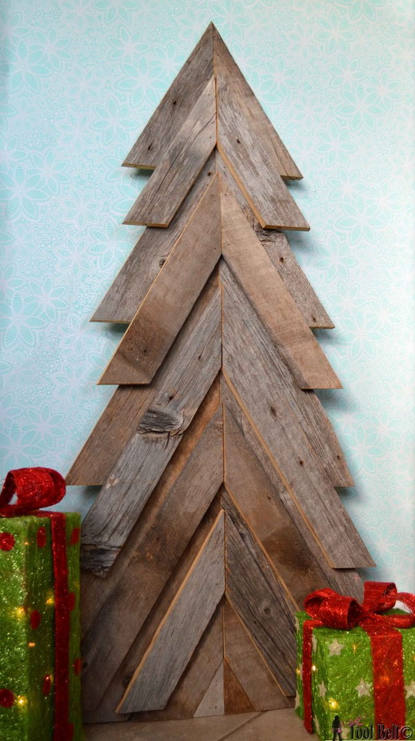 Handmade Rustic Christmas Tree. 