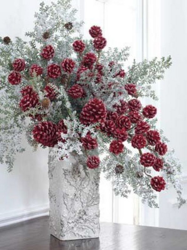 Red Pinecone Floral Bouquet