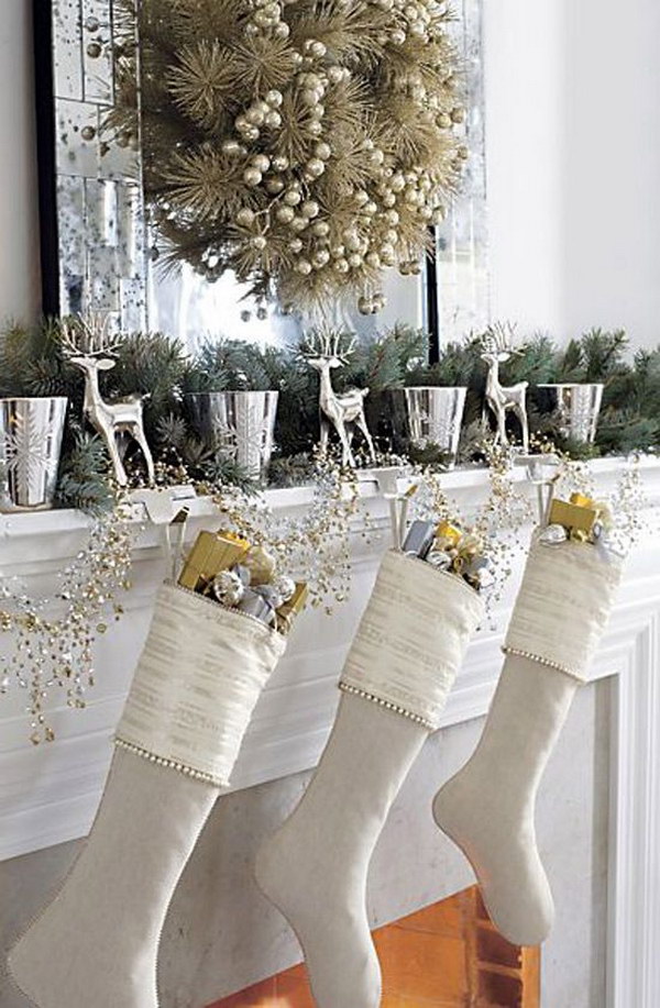 Silver and Gold Mantel 