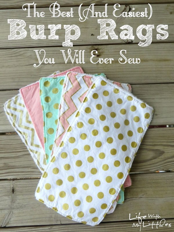 Easy and Soft Sew Burp Rag 