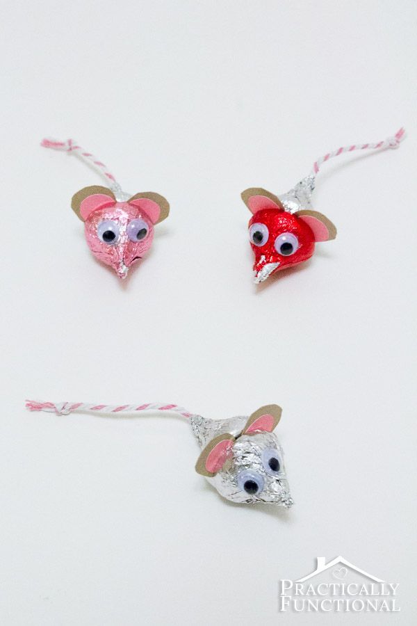 Cute Valentine's Day Hershey's Kisses Mice 