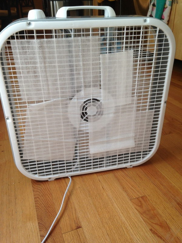 Use A Fan And A Dryer Sheet To Make Your Entire House Smell Fresh. 