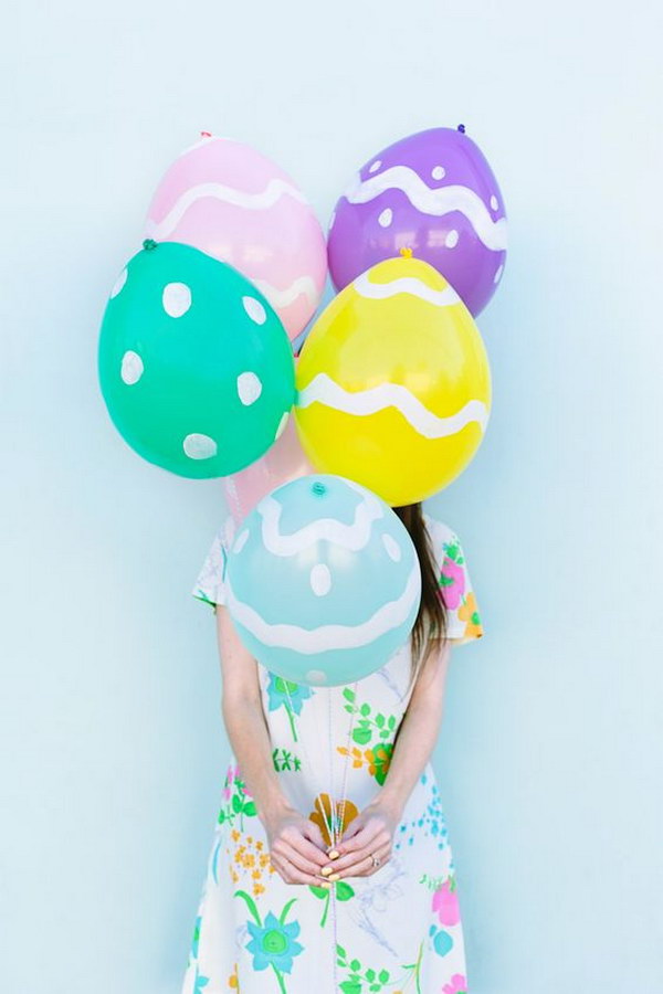 DIY Easter Egg Balloons In Under 10 Minutes  