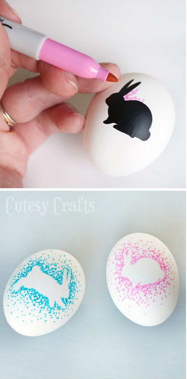 DIY Sharpie Bunny Eggs 