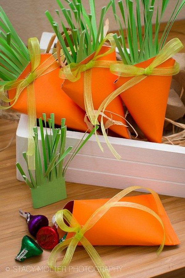 Quick And Easy DIY Carrot Treat Box Favors 