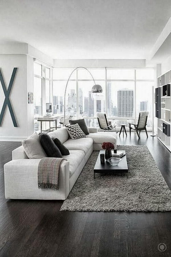 White Paint Living Room. 