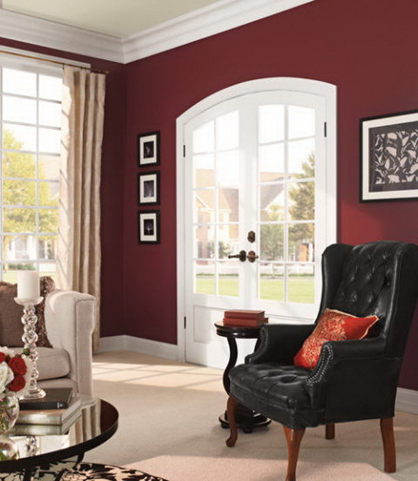 Behr's Twinberry Painted Living Room. 