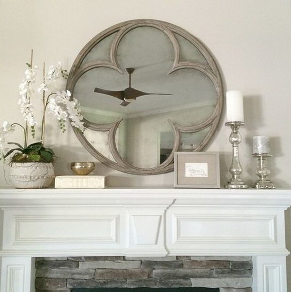 Floral Mirror for the Living Room Decoration. 