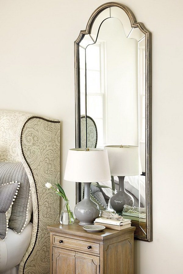 Bella Mirror with Classic Bonnet-top Silhouette. 