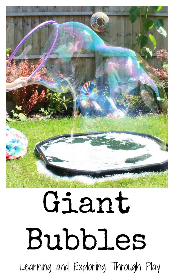 Giant Bubbles Outdoor Fun for Kids. 