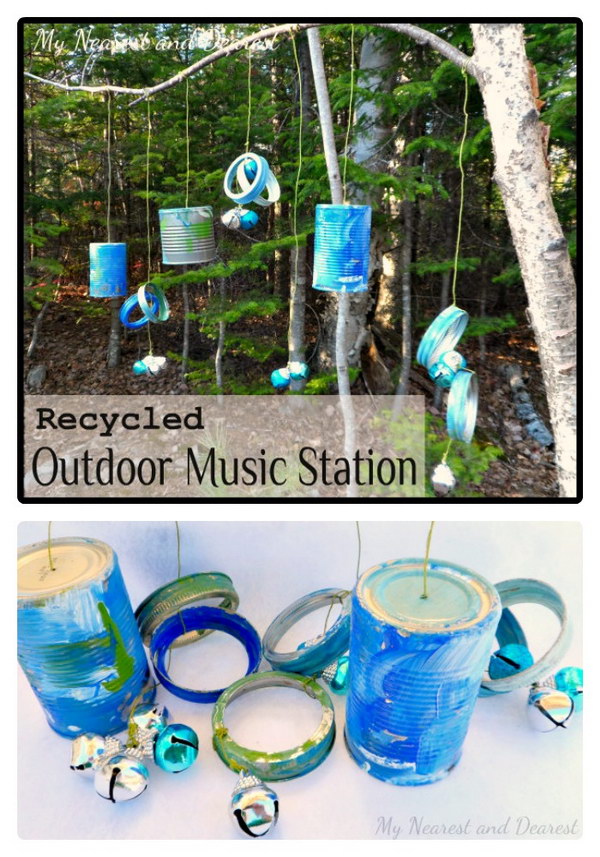 DIY Musical Kids Outdoor Play Area. 