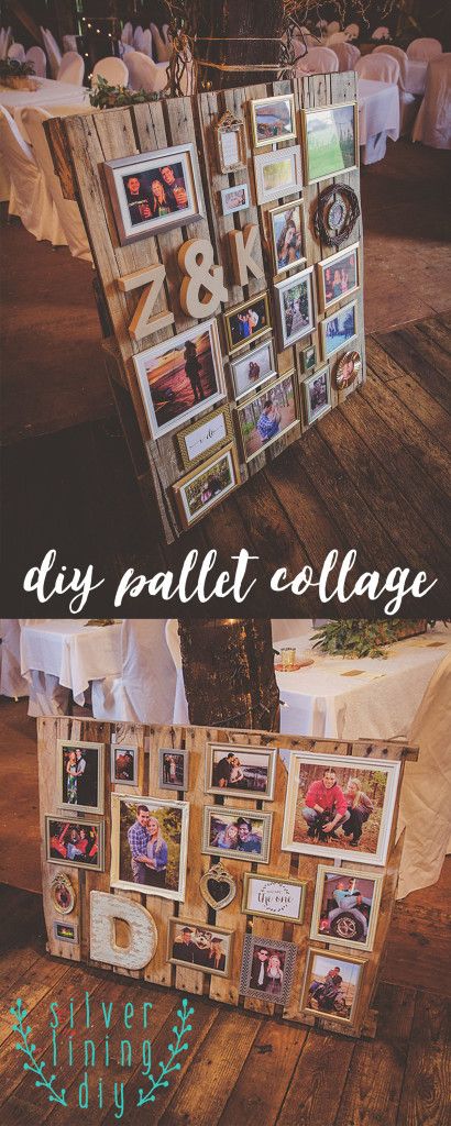 DIY Wedding Pallet Collage