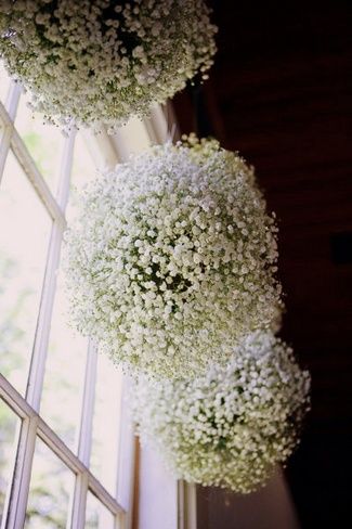 Baby's Breath Pomander Balls 