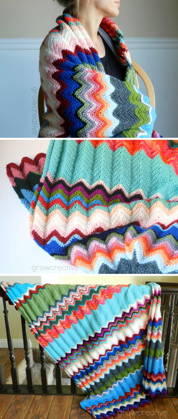 Simple Chevron Throw. 