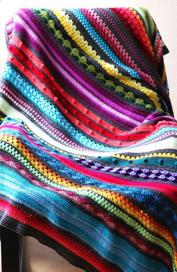 Rainbow Sampler Blanket. 