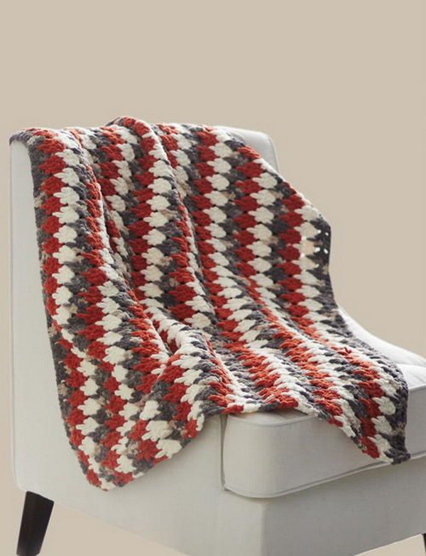 Larksfoot Crochet Blanket. 