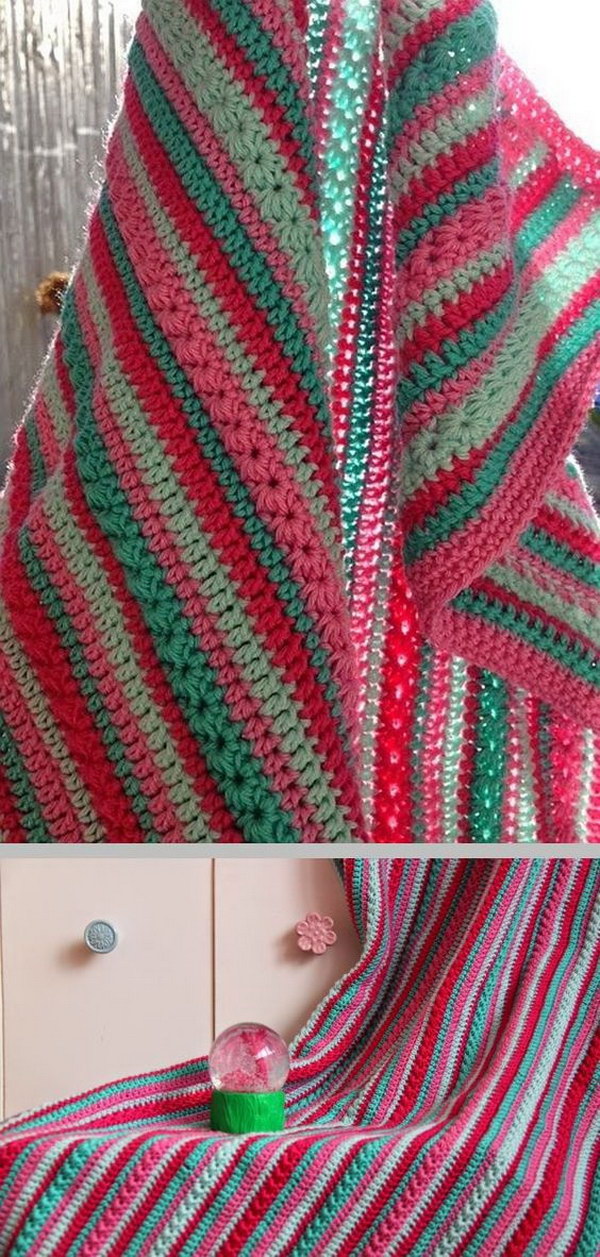 Simple Crochet Blanket. 