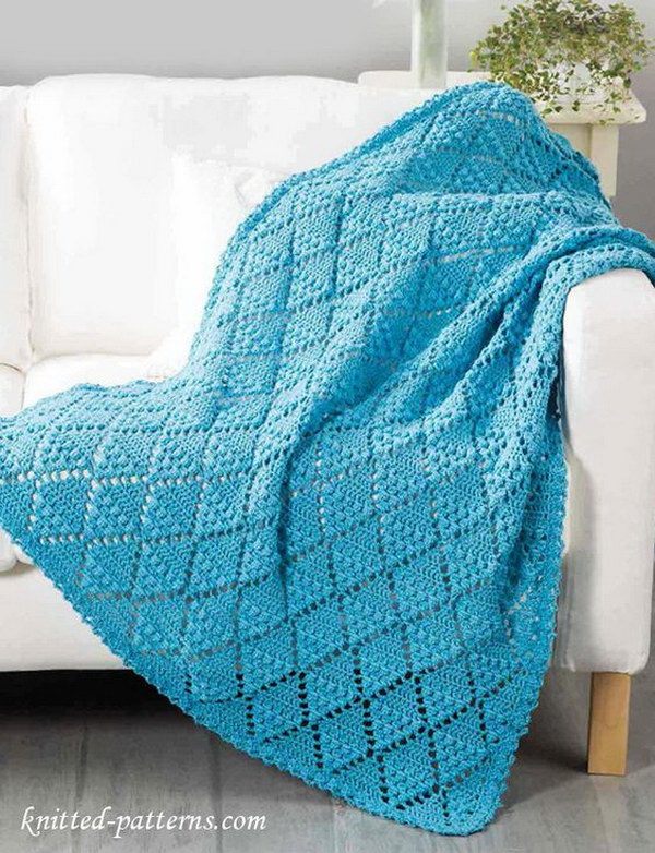 Lace Throw Crochet Pattern Free. 