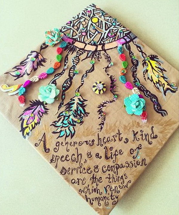 Dreamcatcher Graduation Cap. 