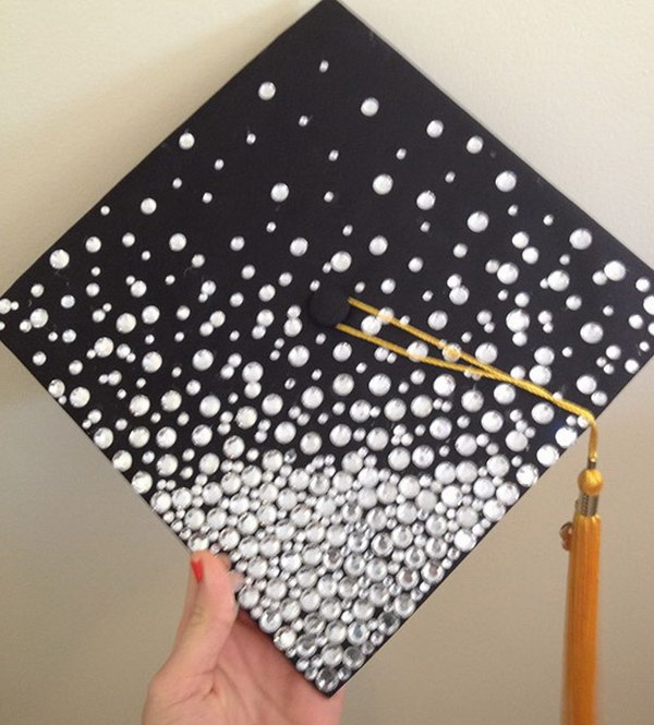 Blinged Out Graduation Cap. 