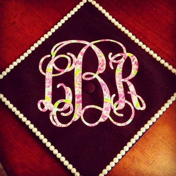 Monogram Graduation Cap. 