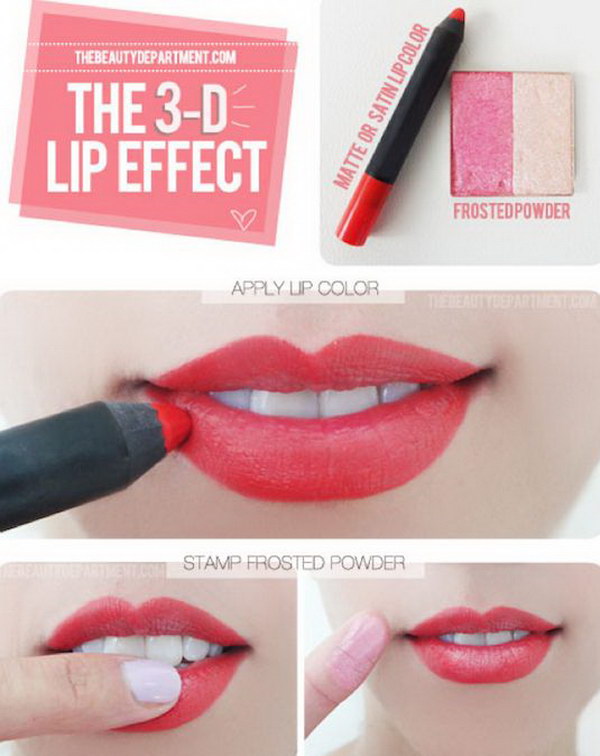 How to Create 3-D Lip Effect. 
