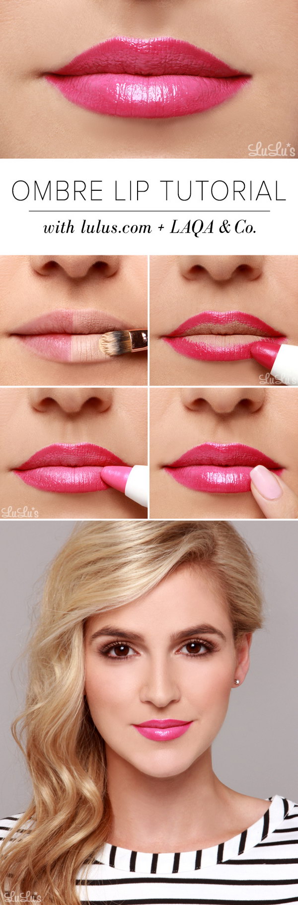 How to Get Pink Ombre Lip. 