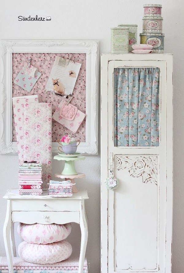 Beautiful Shabby Chic Fabric Decorations 