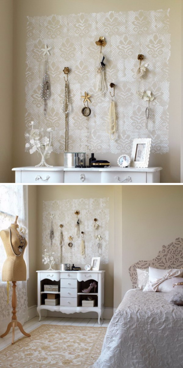 Shabby Chic Lace Wall Art 