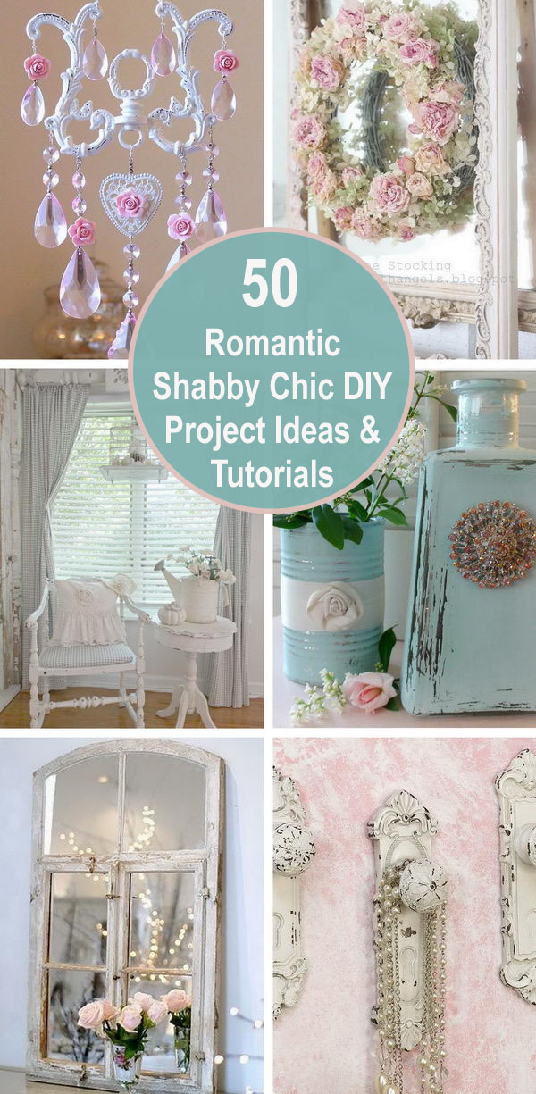 Romantic Shabby Chic DIY Project Ideas Tutorials Hative   Shabby Chic Decorations 