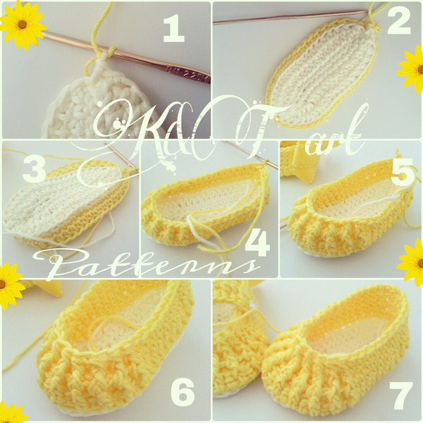 Crochet Baby Shoes Pattern. 