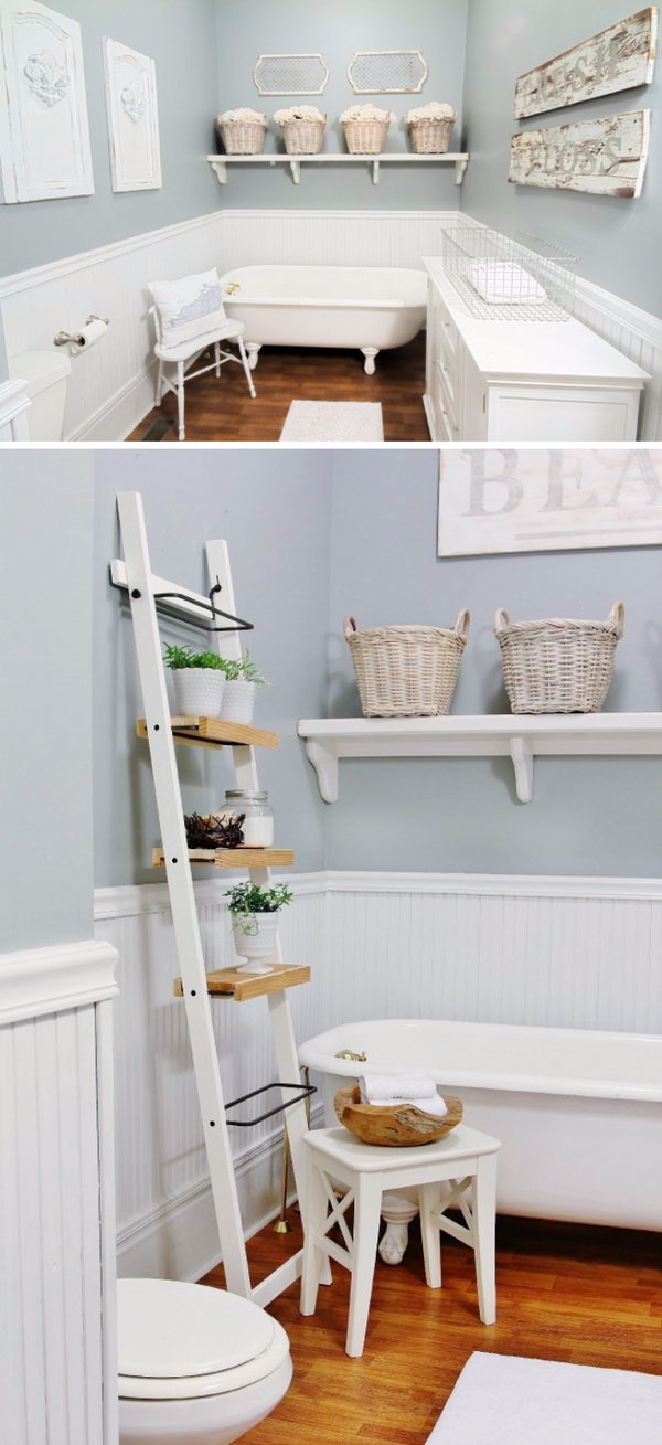 Rustic Chic Bathroom. 