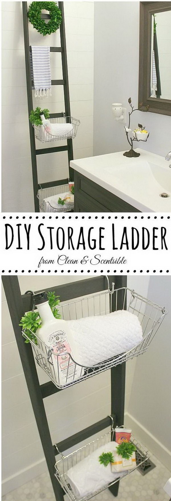 Easy DIY Storage Ladder 