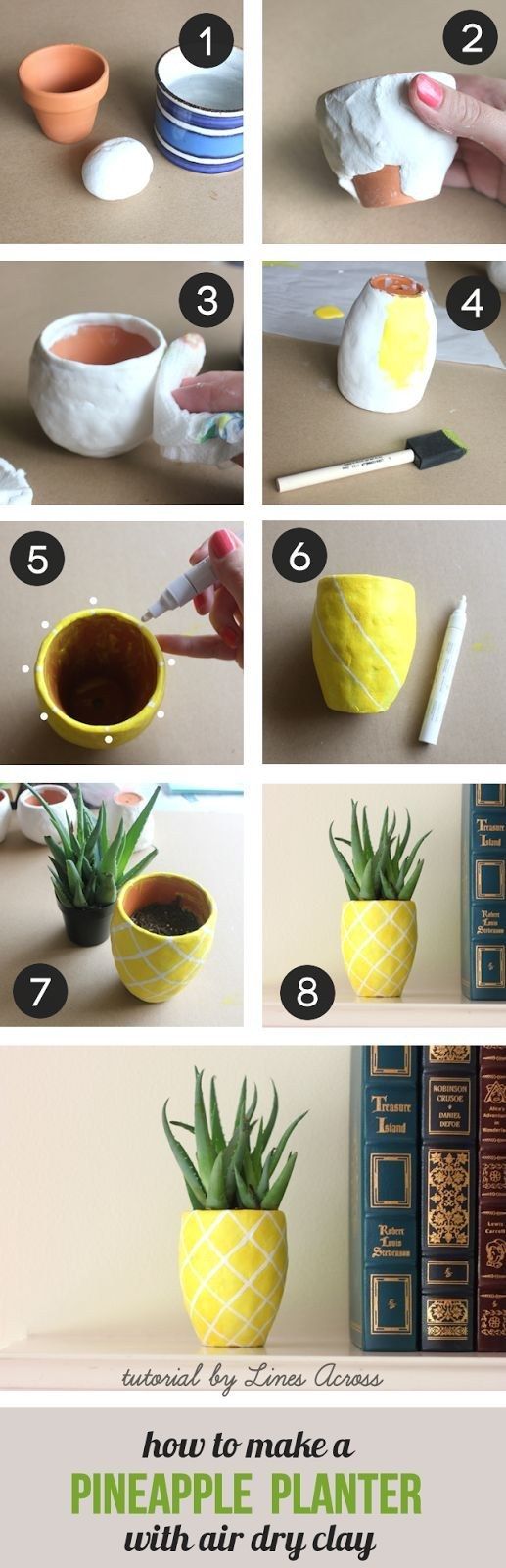 DIY Cute Succulent Pineapple Planter  