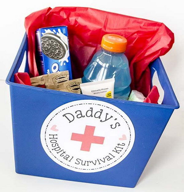 Daddy Hospital Survival Kit. 
