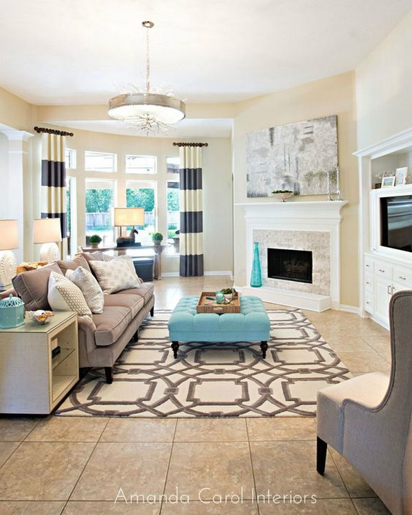 Living Room Layout: Emphasis On Focal Point. 
