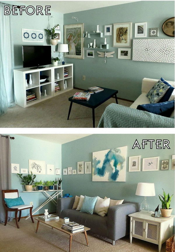 A Quick and Simple Living Room Makeover. 