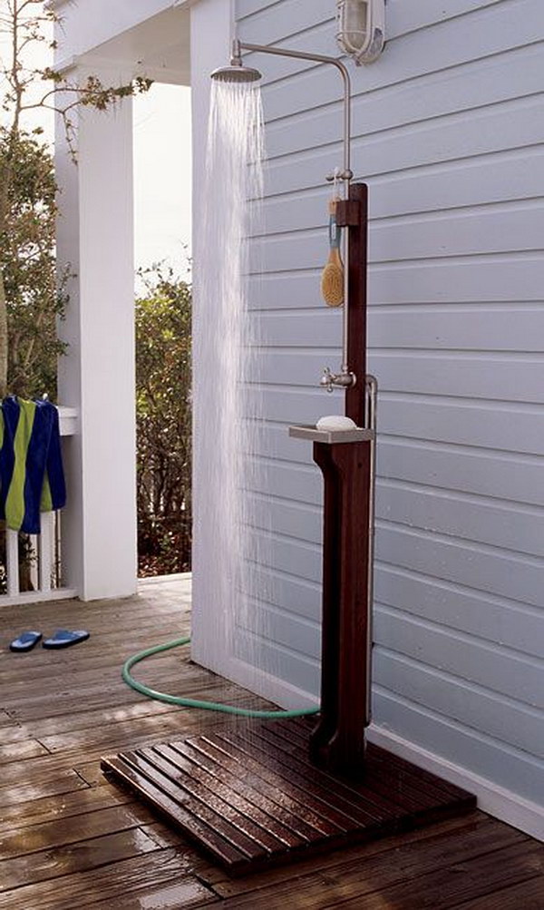 An Outdoor Rinsing Station. 