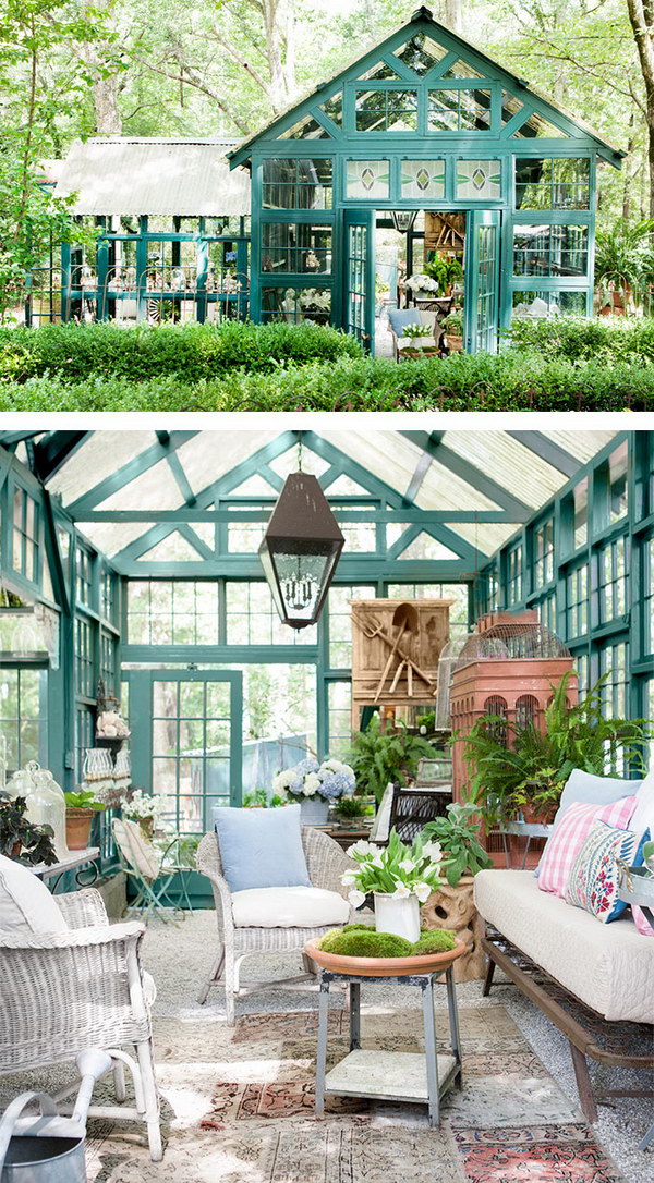 A Turquoise Chic Shed. 