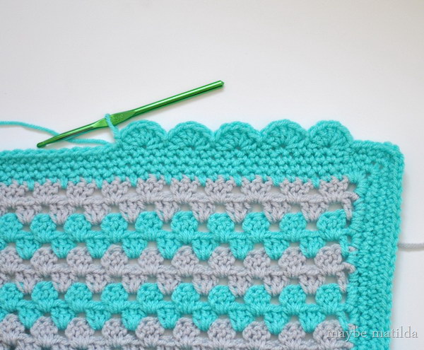 Scalloped Crochet Edging. 