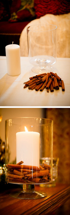 DIY Cinnamon Candle in a Jar. 