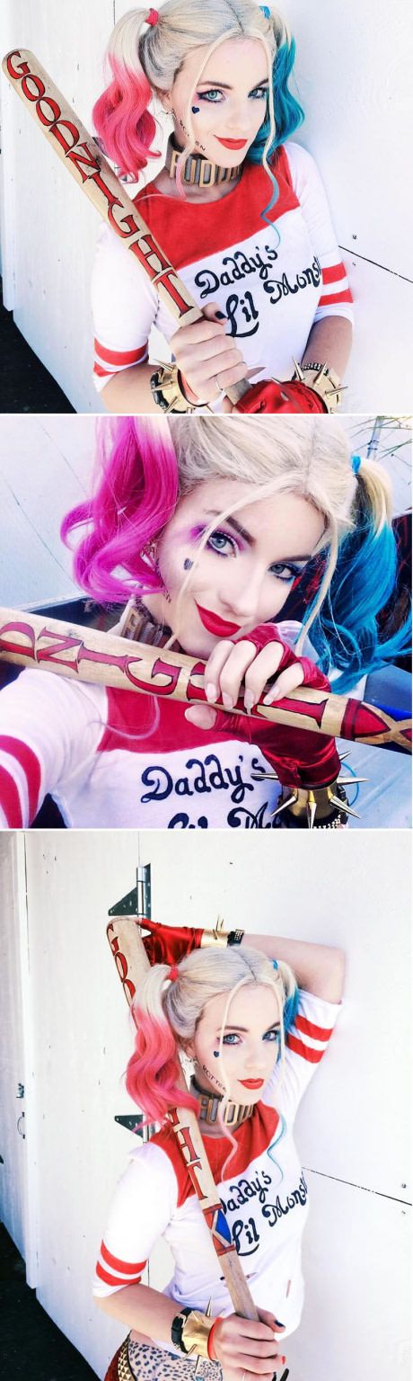 Harley Quinn Baseball Bat Costume. 