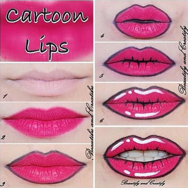 Lips for Harley Quinn. 