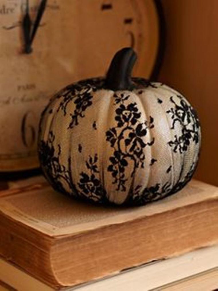 Lace Wrapped Pumpkin . 