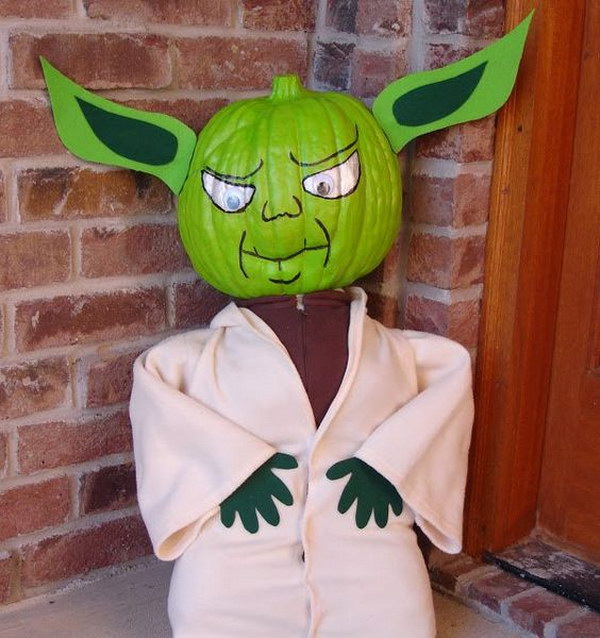 Yoda Pumpkin. 