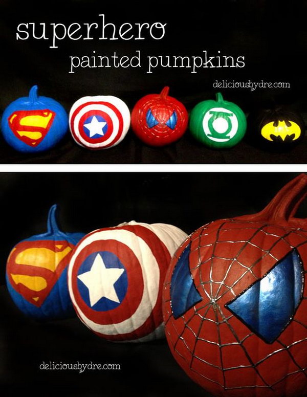 Superhero Pumpkins. 