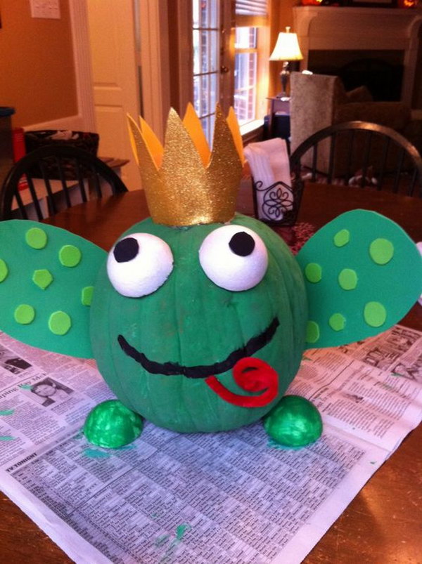 Frog Prince pumpkin. 