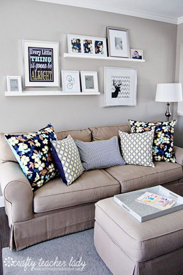 Living room Wall Shelves. 