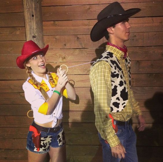 Woody and Jessie Toy Story Couple Costumes. 