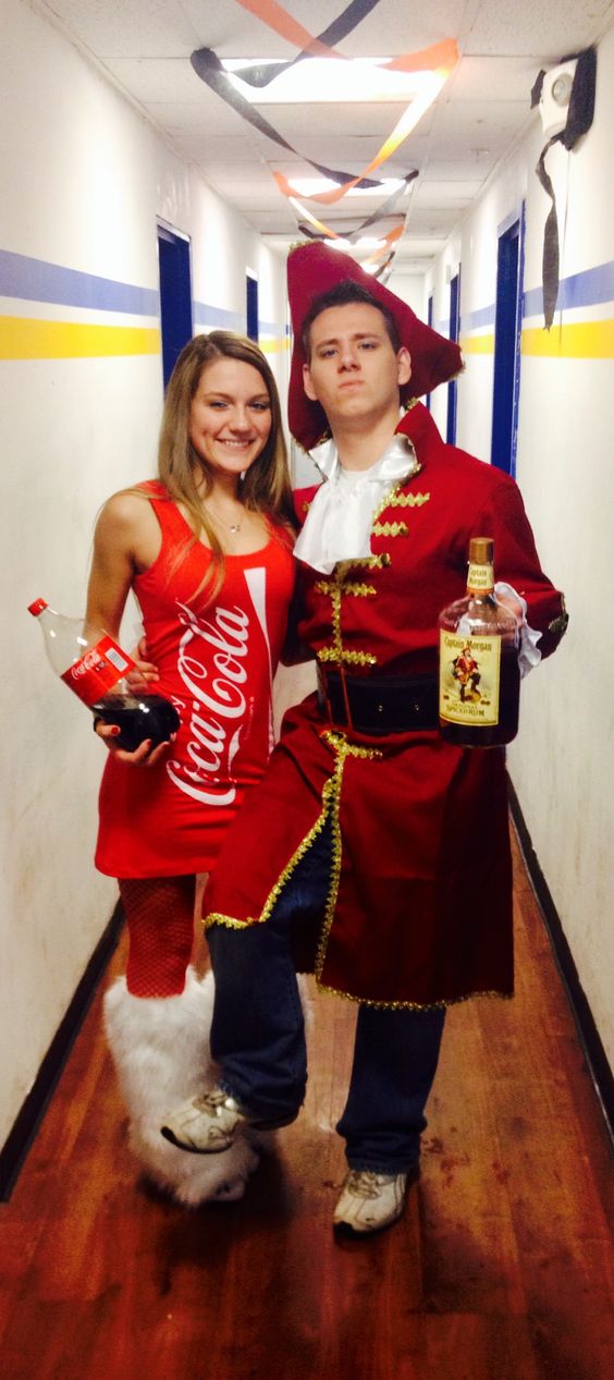  Captain Morgan and Coke Couples Costume . 